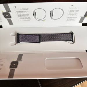 Apple Watch band. Nike sports loop. Desert Sand Volt 40mm
